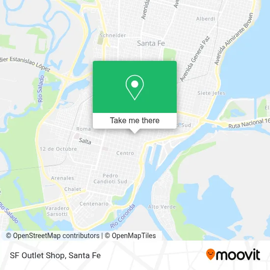 SF Outlet Shop map