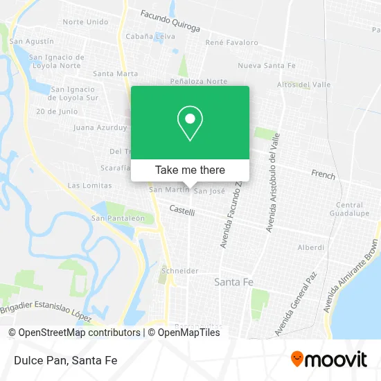 Dulce Pan map