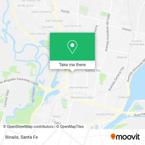 Binails map
