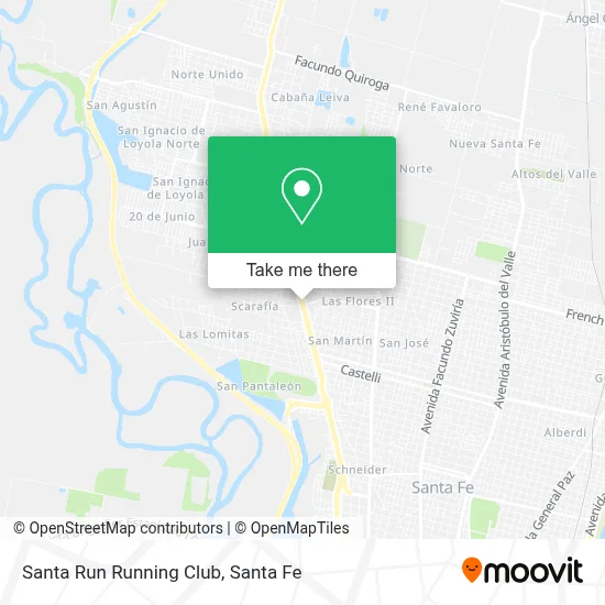 Santa Run Running Club map