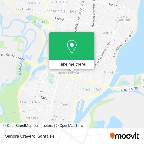 Sandra Cravero map