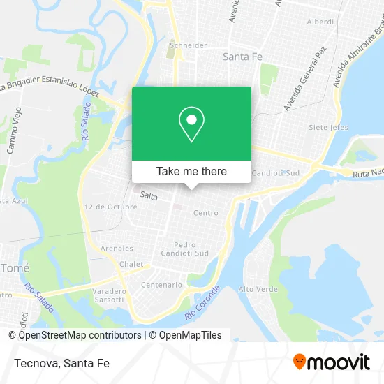 Tecnova map