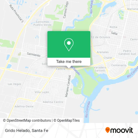 Grido Helado map