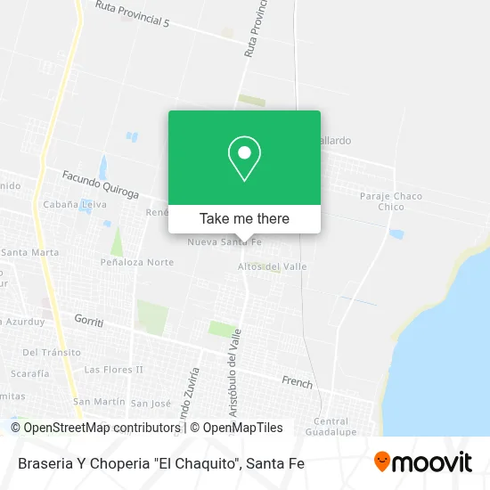 Braseria Y Choperia "El Chaquito" map