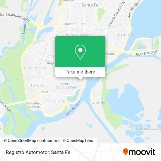 Registro Automotor map