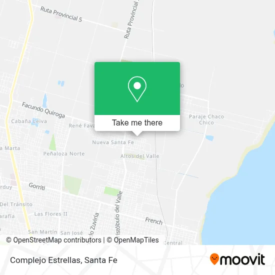 Complejo Estrellas map
