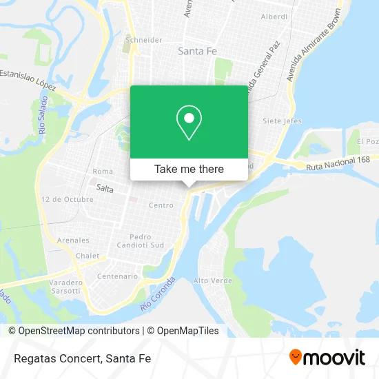 Regatas Concert map