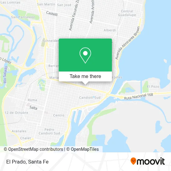 El Prado map