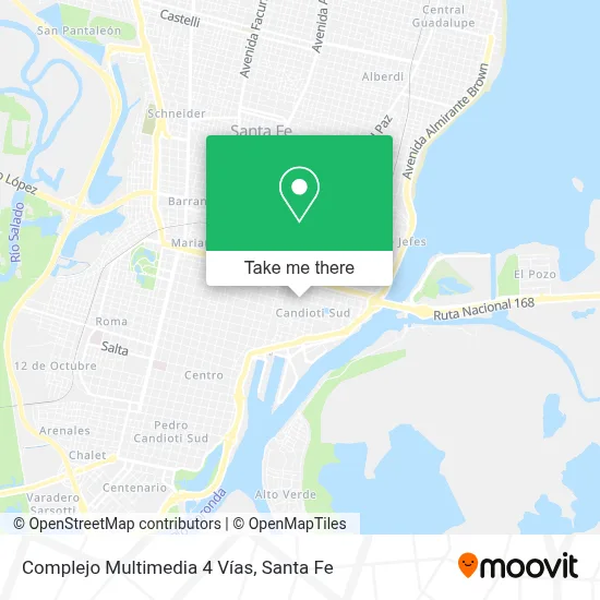 Complejo Multimedia 4 Vías map