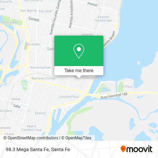 98.3 Mega Santa Fe map