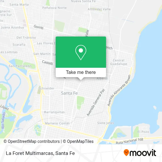 La Foret Multimarcas map