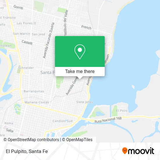 El Pulpito map