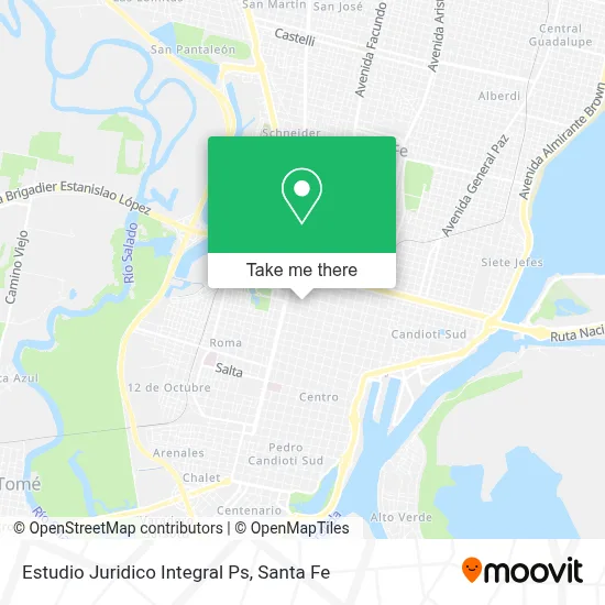 Estudio Juridico Integral Ps map