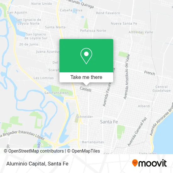 Aluminio Capital map