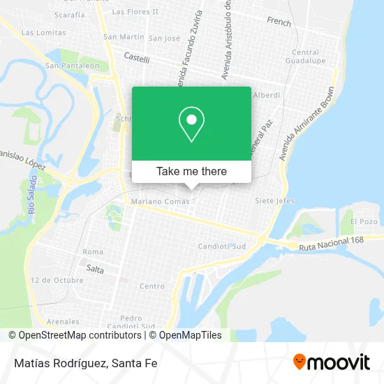 Matías Rodríguez map