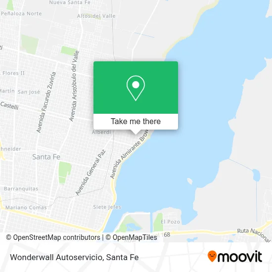Wonderwall Autoservicio map