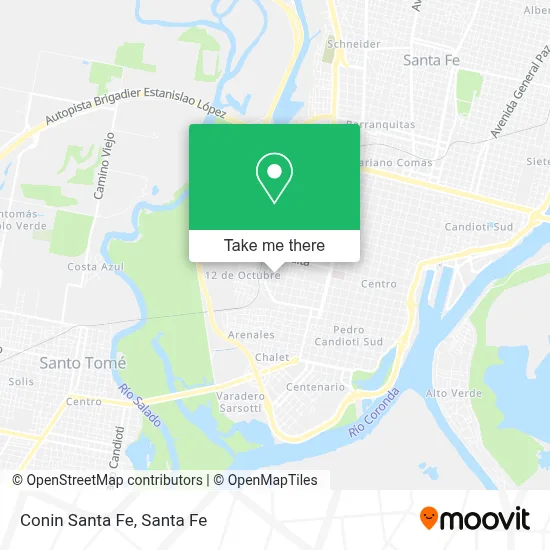 Conin Santa Fe map