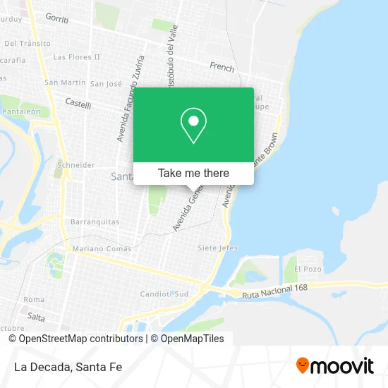 La Decada map