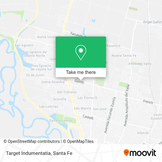Target Indumentatia map