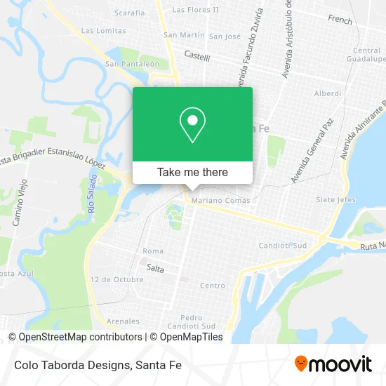 Colo Taborda Designs map