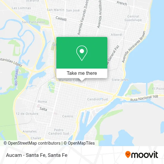 Aucam - Santa Fe map