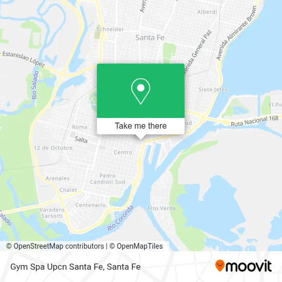 Gym Spa Upcn Santa Fe map