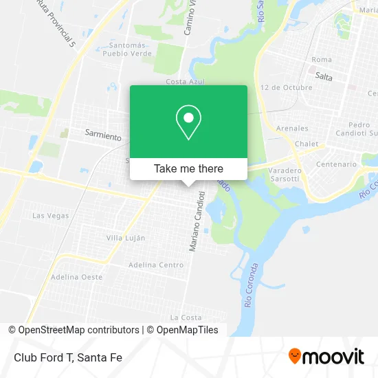 Club Ford T map