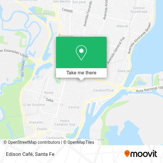 Edison Café map