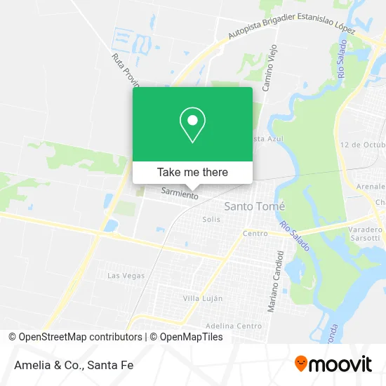 Amelia & Co. map