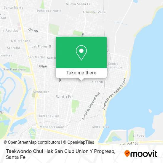 Taekwondo Chul Hak San Club Union Y Progreso map