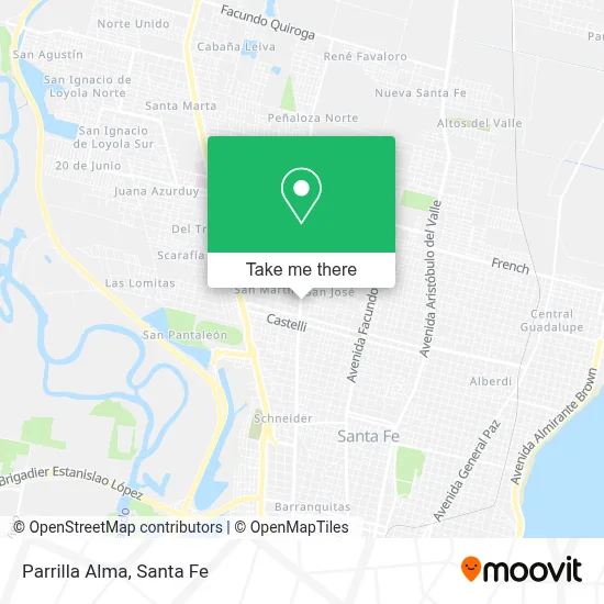 Parrilla Alma map