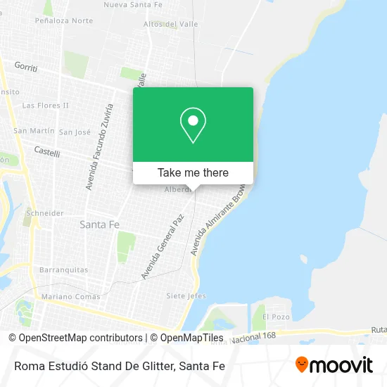 Roma Estudió Stand De Glitter map