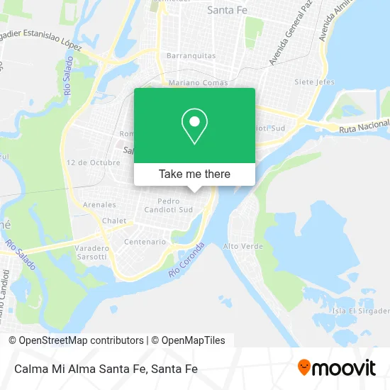 Calma Mi Alma Santa Fe map