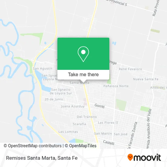 Remises Santa Marta map
