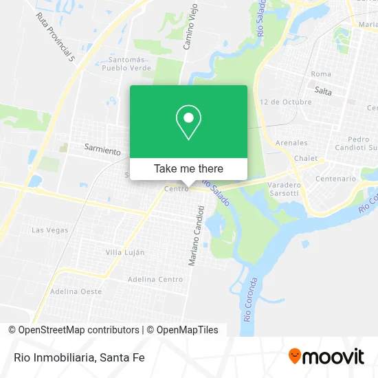 Rio Inmobiliaria map