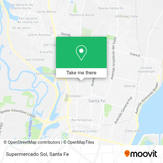 Supermercado Sol map