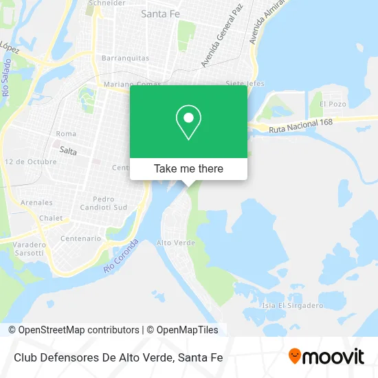 Club Defensores De Alto Verde map
