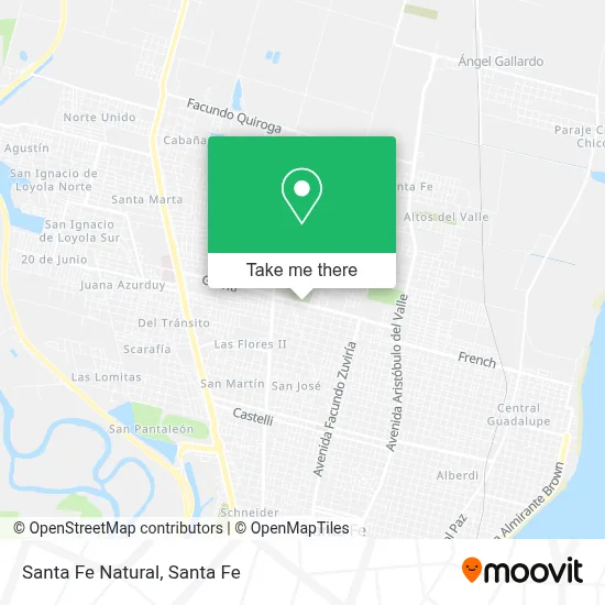 Santa Fe Natural map