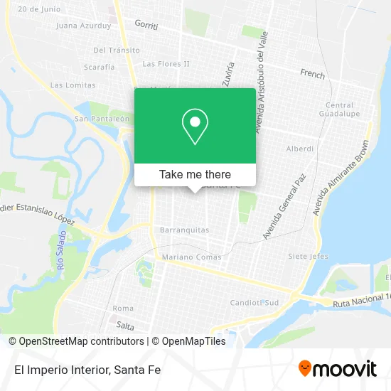 El Imperio Interior map