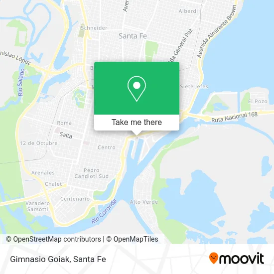 Gimnasio Goiak map