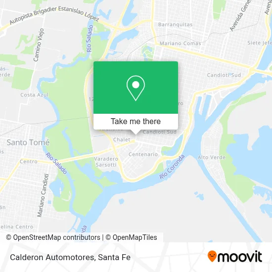 Calderon Automotores map