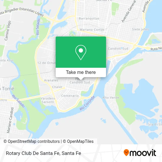 Rotary Club De Santa Fe map