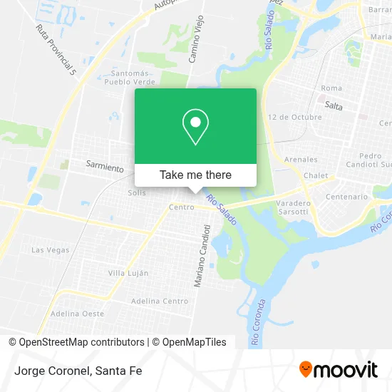 Jorge Coronel map