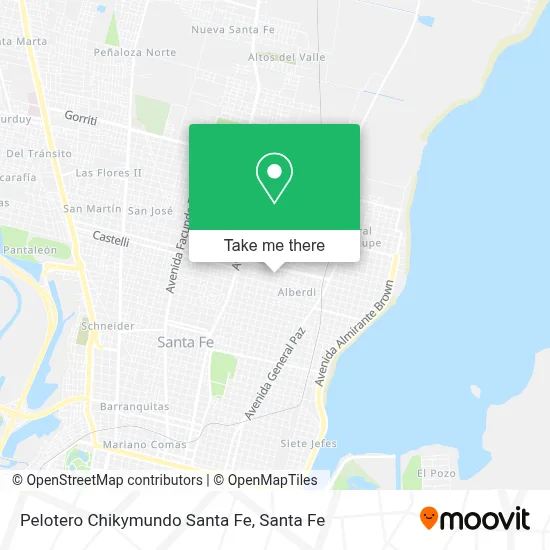 Pelotero Chikymundo Santa Fe map