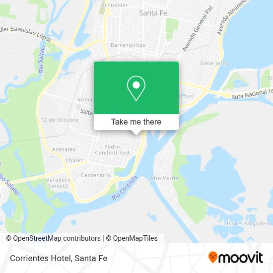 Corrientes Hotel map