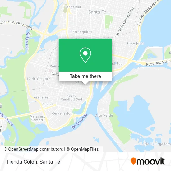 Tienda Colon map