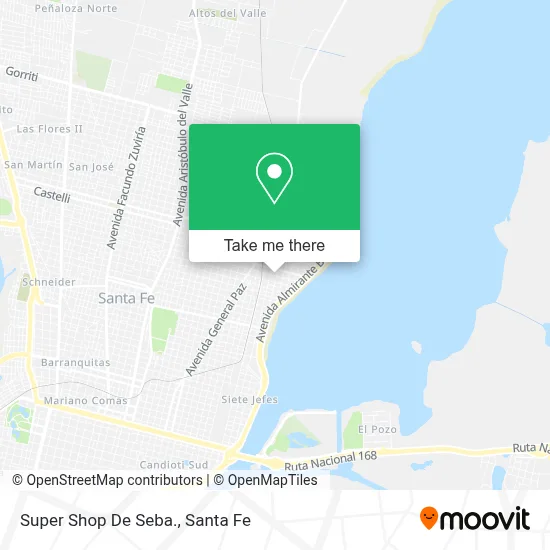 Super Shop De Seba. map