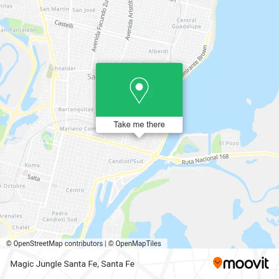 Magic Jungle Santa Fe map