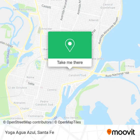 Yoga Agua Azul map