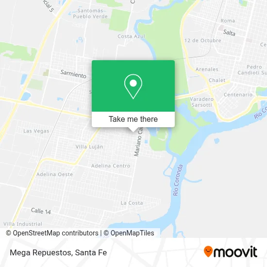 Mega Repuestos map